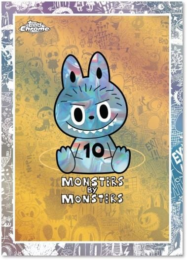 Topps 2025 Chrome Labubu The Monsters 10th Anniversary Box