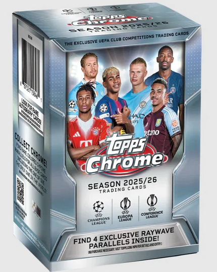 2025-26 Topps Chrome UCC UEFA Club Competitions Soccer Value Box